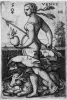Serie der Sieben Planeten: Venus (5), Kupferstich von Hans Sebald Beham, Nürnberg, 1539