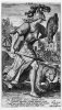 Folge der sieben Todsünden: Der Zorn (4) Kupferstich von Crispin de Passe d. Ä. nach Zeichnungen von Maarten de Vos, vor 1600
