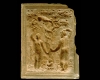 Fragment des Models einer Blattkachel mit dem Sündenfall, unglasiert, 17. Jh., H. 38,5 cm, Br. 30,0 cm, Schwäbisch Hall, Hällisch-Fränkisches Museum