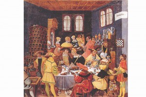 Monatsbild: Der Januar. Ölgemälde nach Jörg Breu d. Ä., um 1530, Berlin, Deutsches Historisches Museum (Roth Heege 2012, S. 161, Abb. 269)