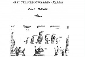 Abb. 2: Auszug aus dem Firmenkatalog von Reinhold Hanke, Höhr, Ende 19. Jh.